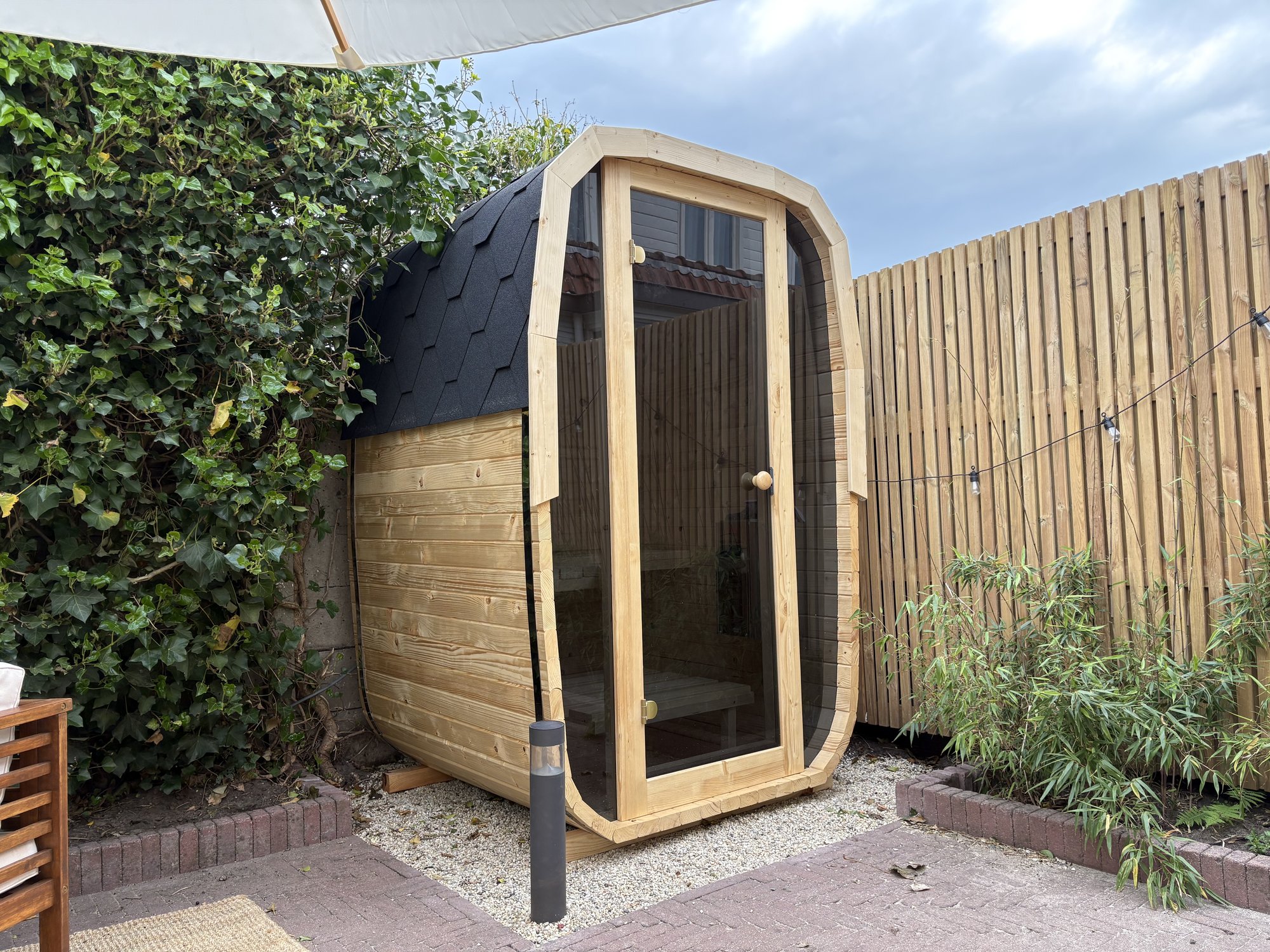 Nordic Cube sauna voorkant